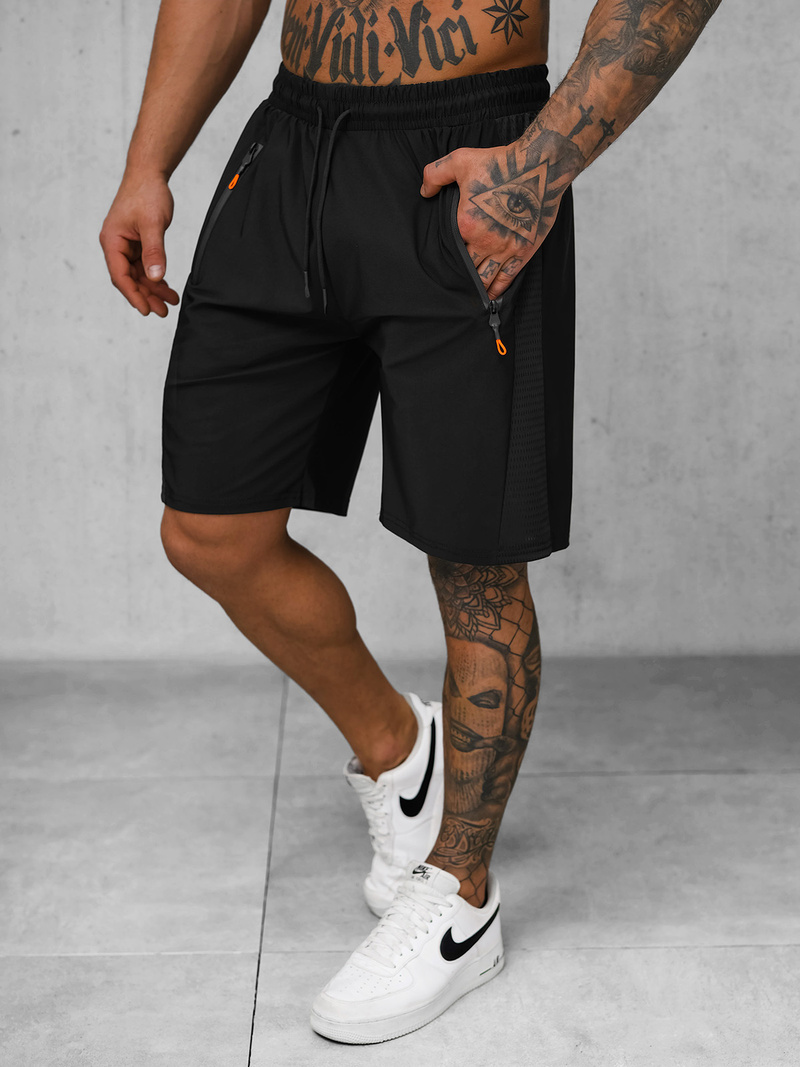Sportshorts für Herren Schwarz OZONEE JS/12K1803/3