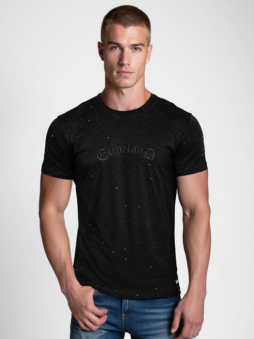 Herren T-shirt Schwarz OZONEE O/QQ1386Z