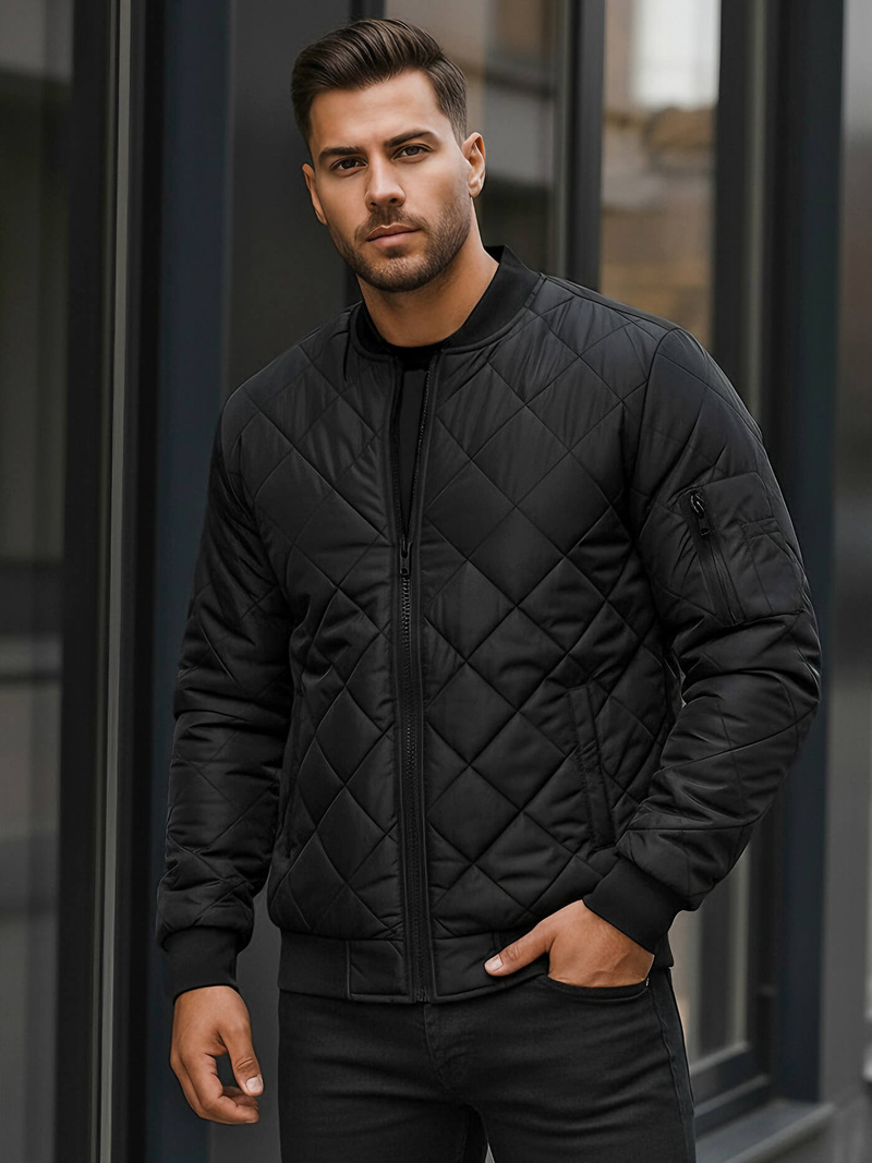 Herren Jacke Schwarz OZONEE JS/MY01Z