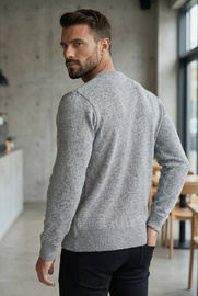 Herren Pullover Grau OZONEE JS/59B3610/2