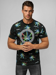 Herren T-shirt Schwarz OZONEE O/T136/3Z