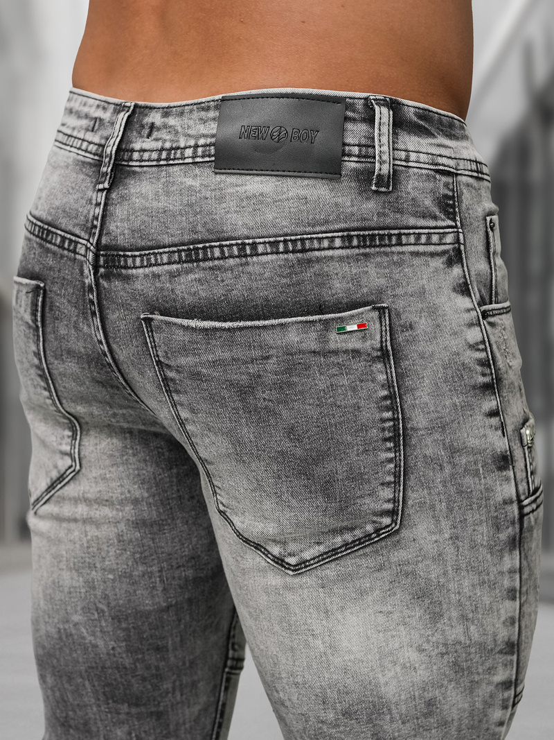 Herren Jeanshose Anthrazit OZONEE NB/MP0163NZ