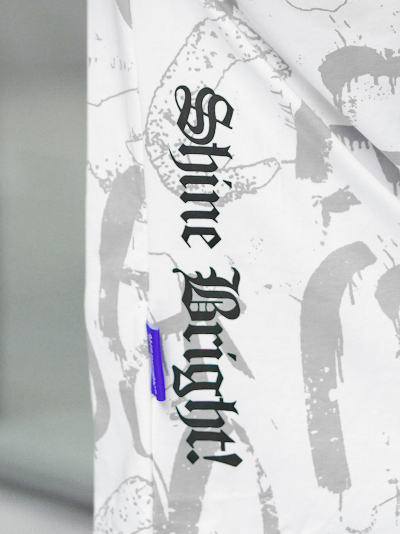 Herren T-shirt Weiß OZONEE O/YN2/621Z