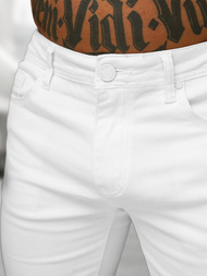 Herren Jeansshorts Weiß OZONEE O/UM873