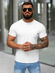 Herren T-shirt Weiß OZONEE O/QQ1387
