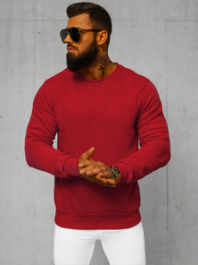 Herren Sweatshirt dunkelrote OZONEE JS/2001-10Z