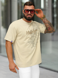 Herren T-shirt Beige OZONEE O/YN2/631