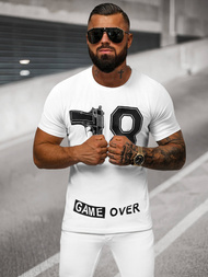 Herren T-shirt Weiß OZONEE O/T123/1Z