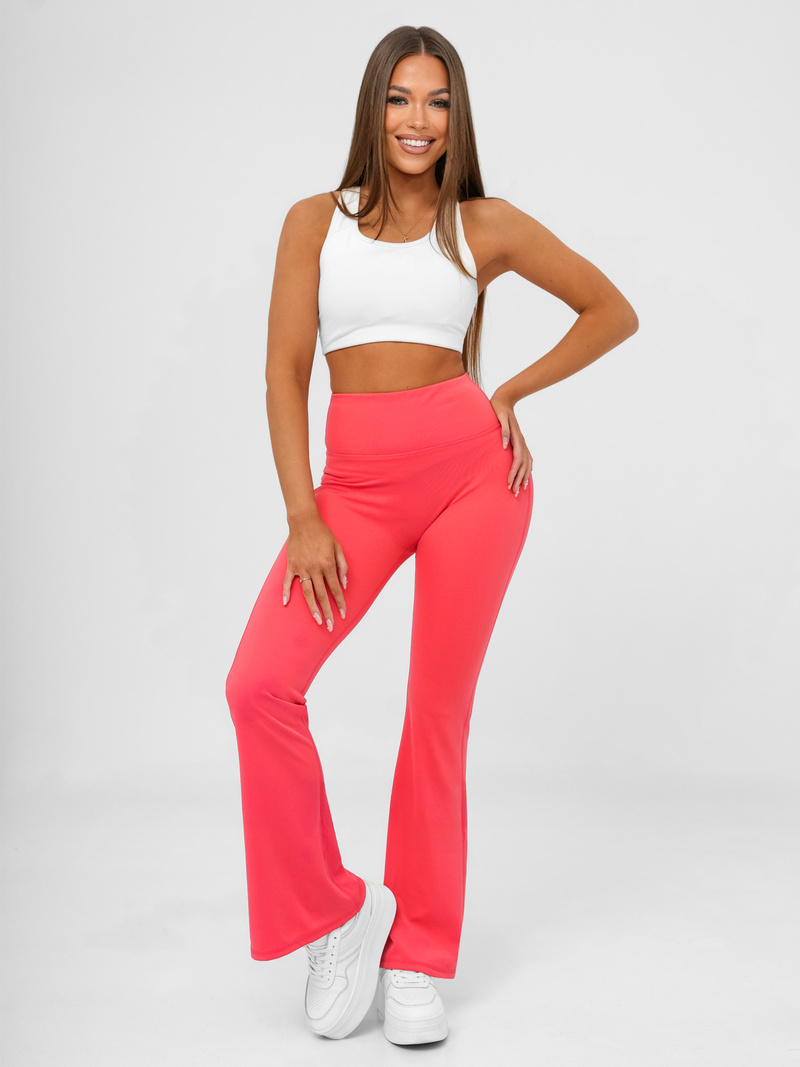 Damen Leggings mit Breiten Beinen Himbeere JS/KTK006-J