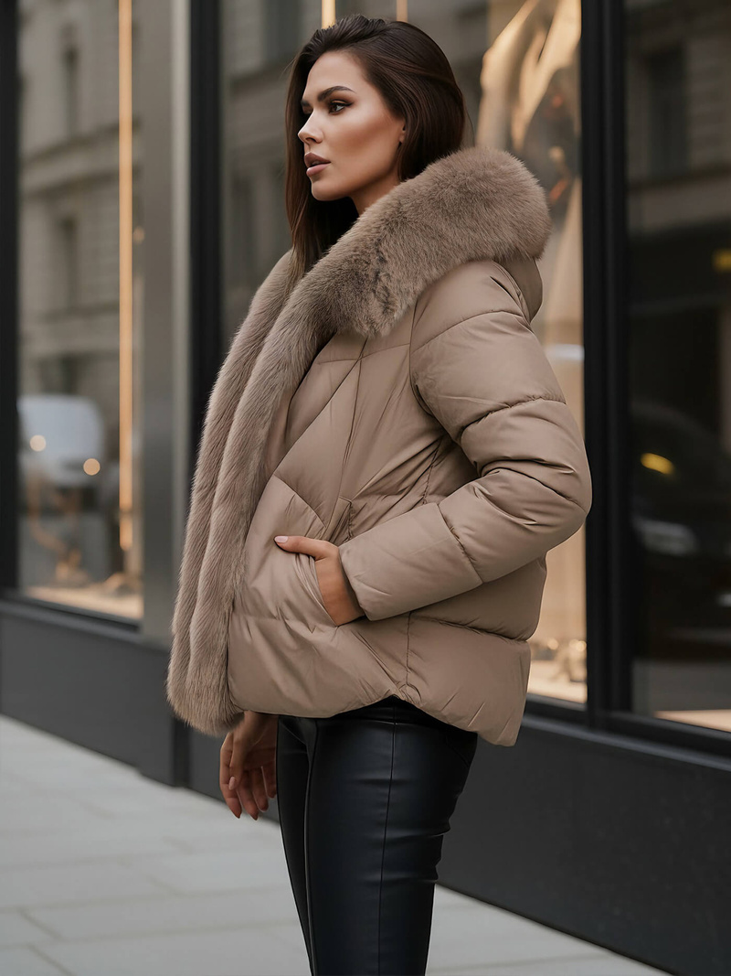 Damen Jacke Dunkelbeige OZONEE O/16M9179/84