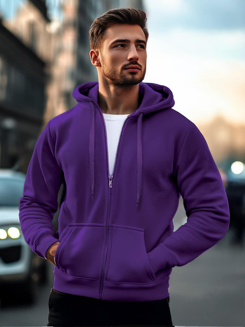 Herren Kapuzenpullover Violett OZONEE JS/2008Z