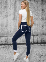 Damen Chino Jogger Dunkelblau OZONEE O/8051