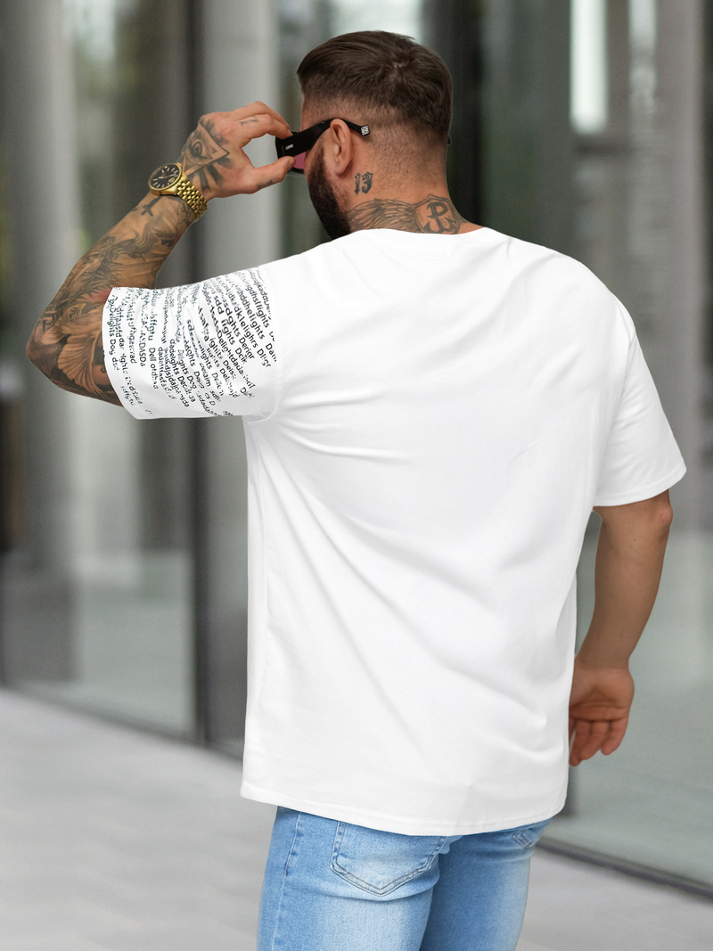 Herren T-shirt Weiß OZONEE O/YN2/631