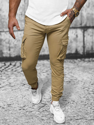Herren Chino Jogger Beige OZONEE NB/MP0202K