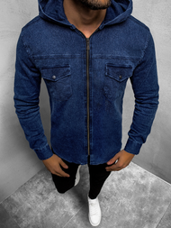 Herren Jeanshemd Blau OZONEE O/3450Z