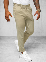 Herren Chino Hose Beige OZONEE O/K971SP