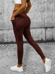 Damen Leggings Braun OZONEE O/YY9282