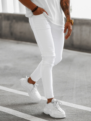 Herren Jeanshose Weiß OZONEE E/5348/01Z