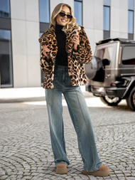 Damen Jacke Beige-Braun OZONEE JS/61M8500/158