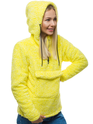 Damen Kapuzenpullover Gelb OZONEE JS/HH008/26