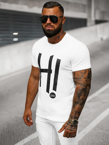 Herren T-shirt Weiß OZONEE O/T1261/1