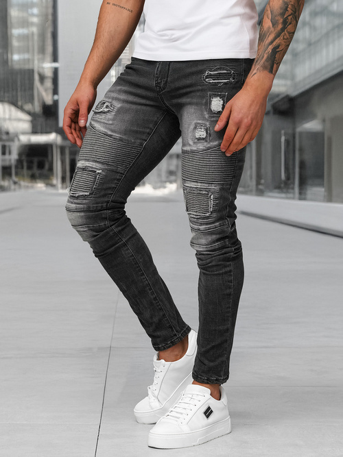 Herren Jeanshose Schwarz OZONEE NB/MP0142NZ