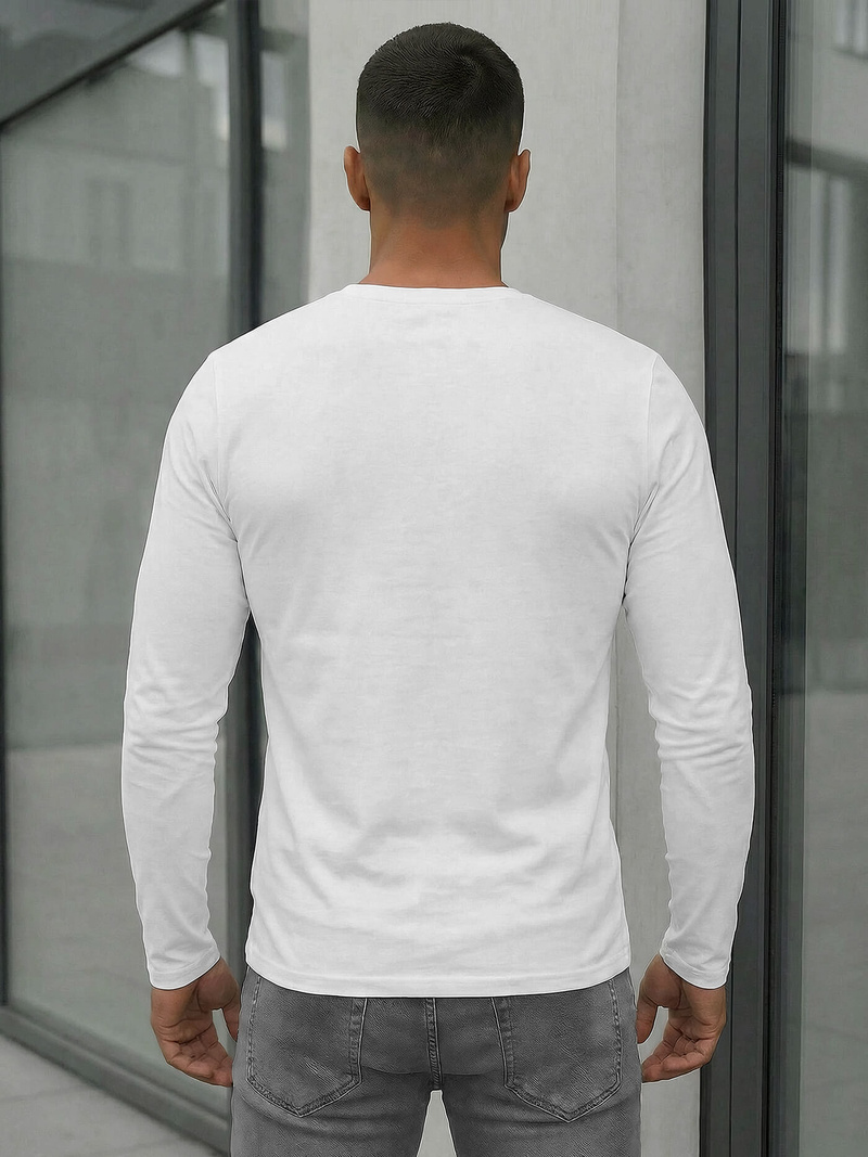 Herren Longsleeve Weiß OZONEE JS/DB71/2