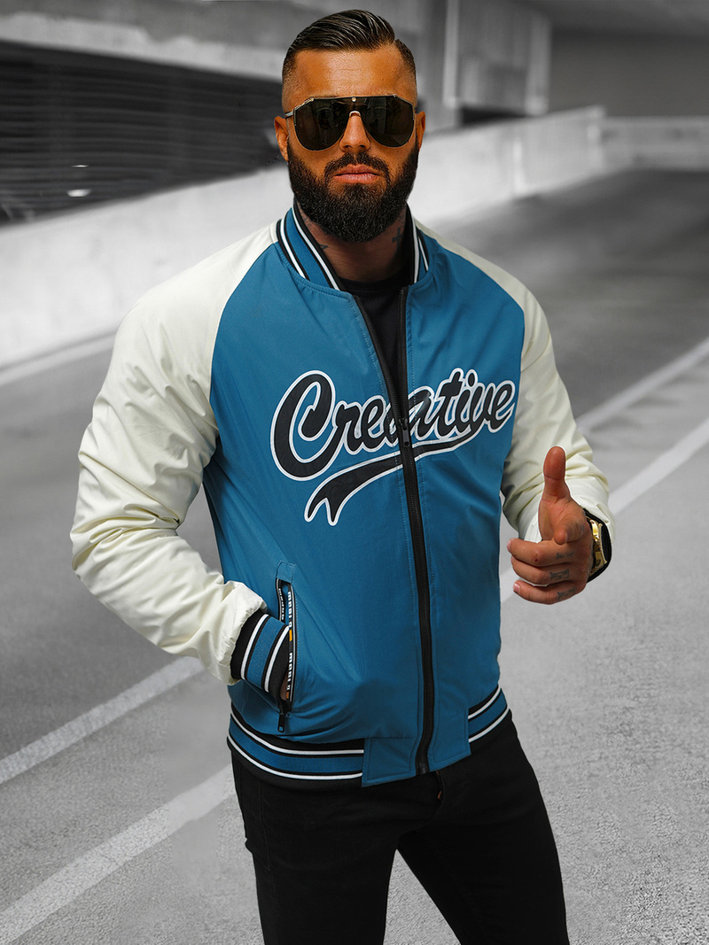 Herren Jacke Blau OZONEE JS/84M3011/243