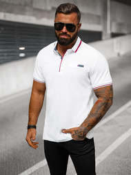 Herren Poloshirt Weiß OZONEE O/DA758