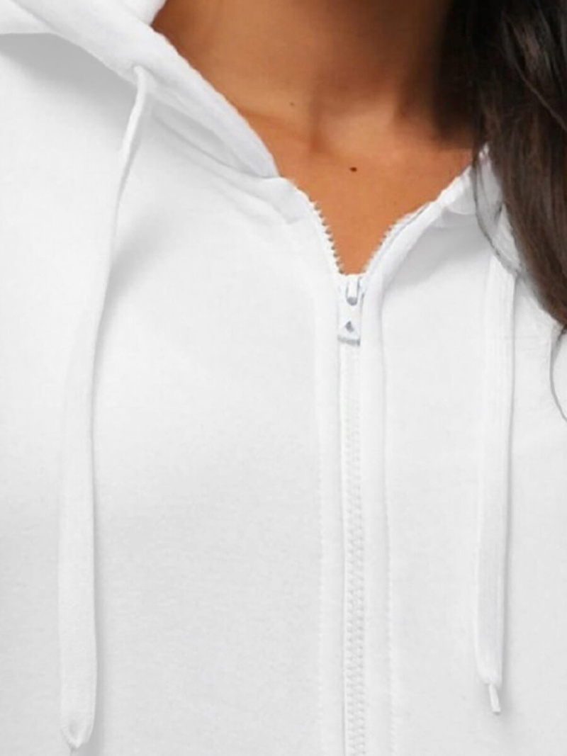 Damen Kapuzenpullover Weiß OZONEE JS/W03Z