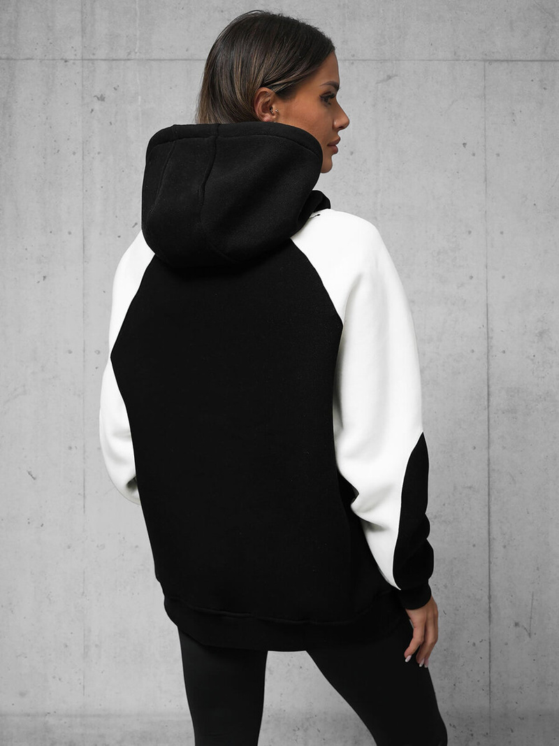 Kapuzenpullover Schwarz OZONEE O/SWE23037Z