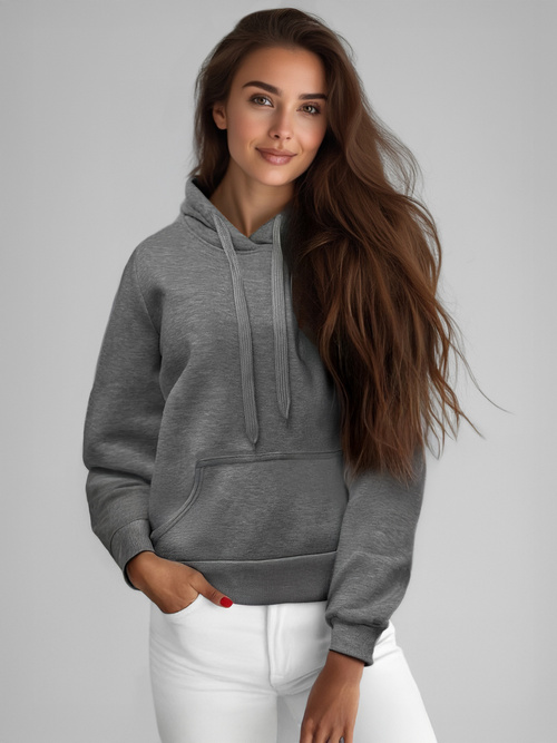 Damen Kapuzenpullover Anthrazit OZONEE JS/W02Z
