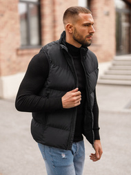 Herren Weste Schwarz OZONEE JS/18M1159/392Z