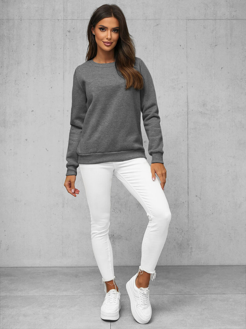Damen Sweatshirt Anthrazit OZONEE JS/W01Z