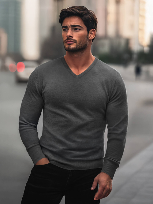 Herren Pullover Anthrazit OZONEE NB/MMB601/3Z
