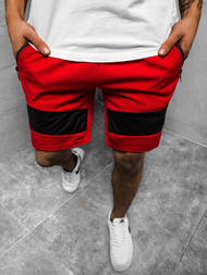 Herren Shorts Rot OZONEE JS/KS2515Z