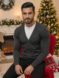 Herren Pullover Anthrazit OZONEE NB/MM6006/3Z