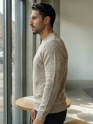 Herren Pullover Beige OZONEE JS/59B3600/155