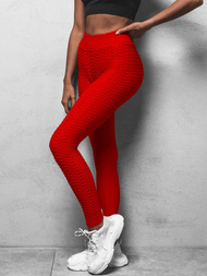 Damen Leggings Rot O/20475Z