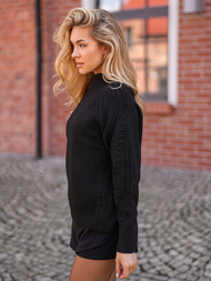 Damen pullover schwarz OZONEE JS/53B5201/3