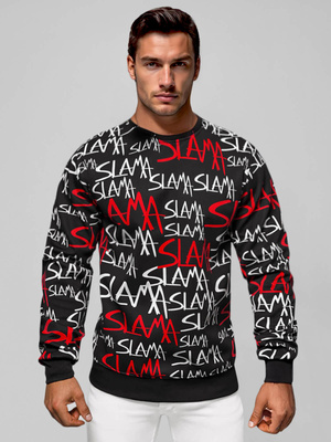 Herren Sweatshirt Schwarz OZONEE JS/8B1190/3