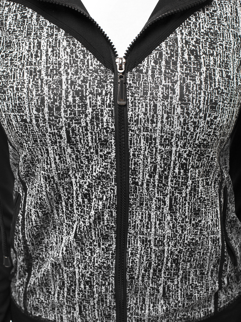 Zweiteiliges Trainingsanzug-Set Schwarz OZONEE O/8697/1