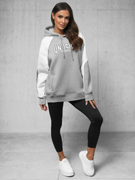 Kapuzenpullover Grau OZONEE O/SWE23027