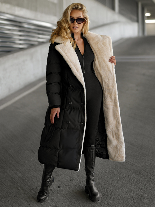Damen Jacke Schwarz-Weiß OZONEE JS/16M9168/392B