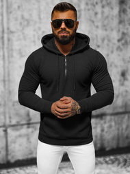 Herren Kapuzenpullover Schwarz OZONEE O/TB2273