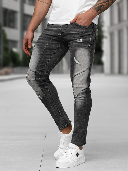 Herren Jeanshose Schwarz OZONEE NB/MP0045NZ