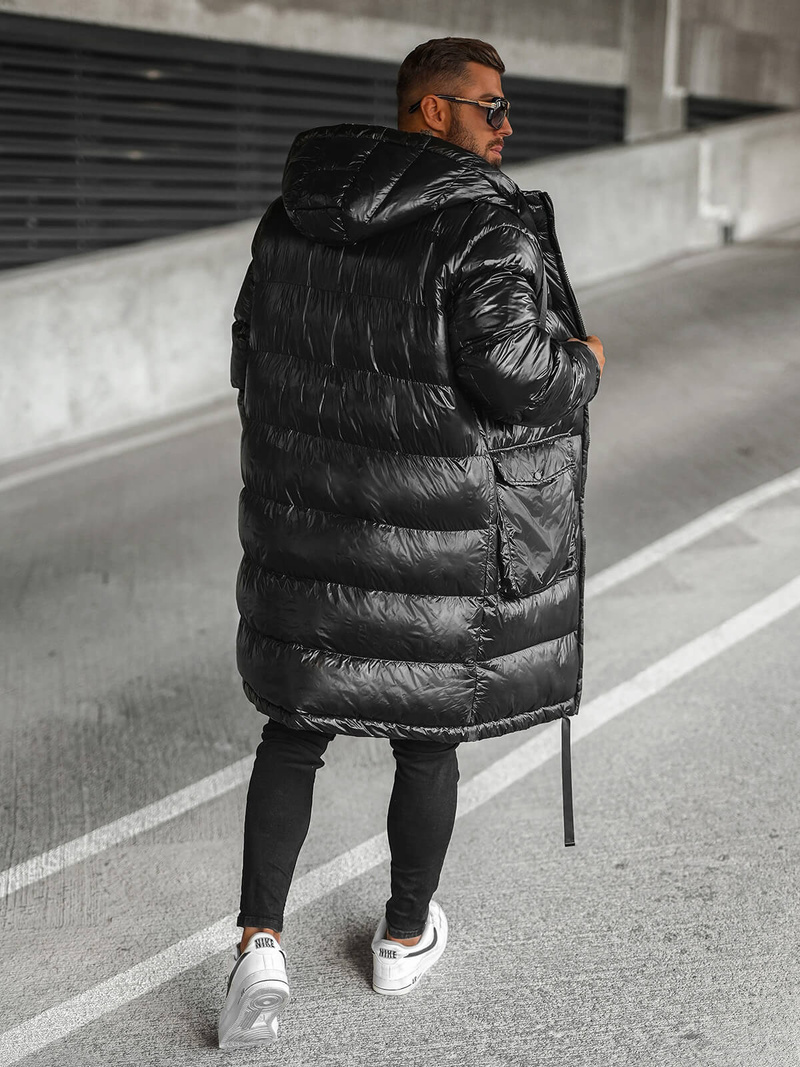 Herren Winterjacke Schwarz OZONEE O/M3205Z