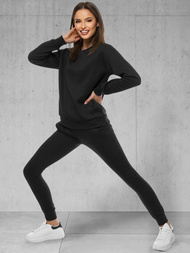 Damen Trainingsanzug Schwarz OZONEE 39