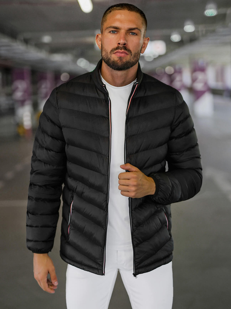 Herren Jacke Schwarz OZONEE JS/SM71Z
