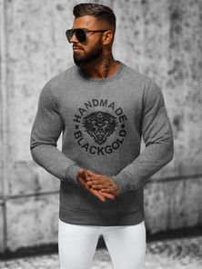 Herren Sweatshirt Anthrazit OZONEE NB/MF2008